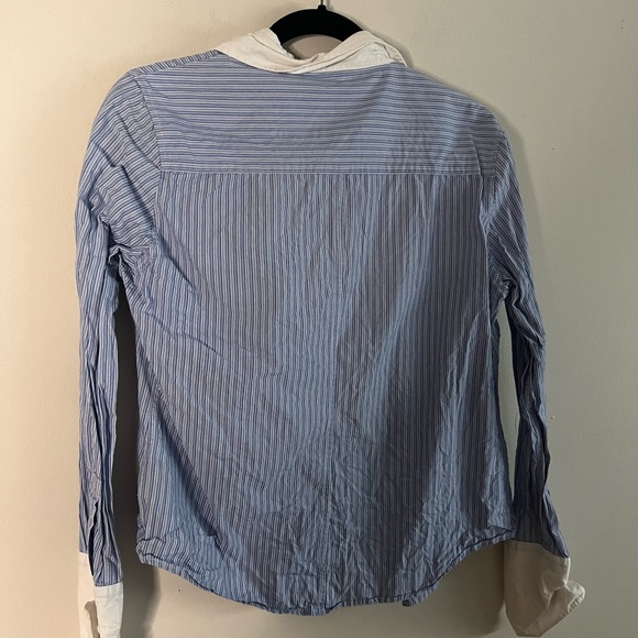Banana Republic Women’s Blue Striped Blouse - Picture 3 of 3